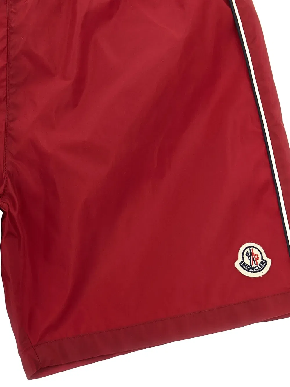 Плавки с аппликацией логотипа Moncler Enfant, красный — фото 3