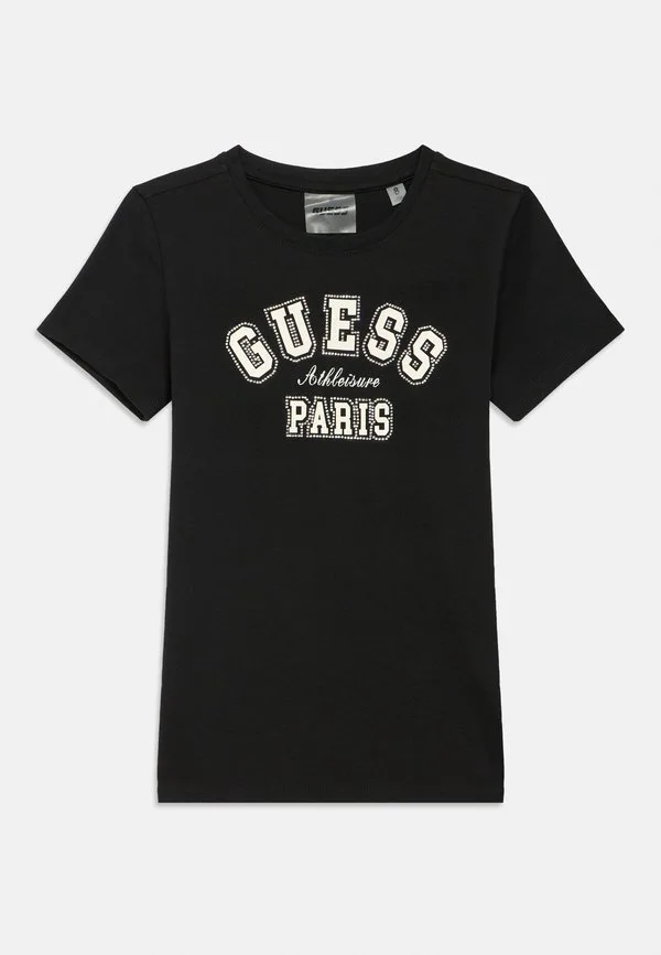 Детская мини-футболка с принтом Guess, Jet Black