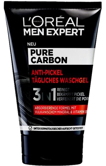 

Очищающий гель L'oreal Paris, Men Expert Pure Carbon, L'oréal Paris