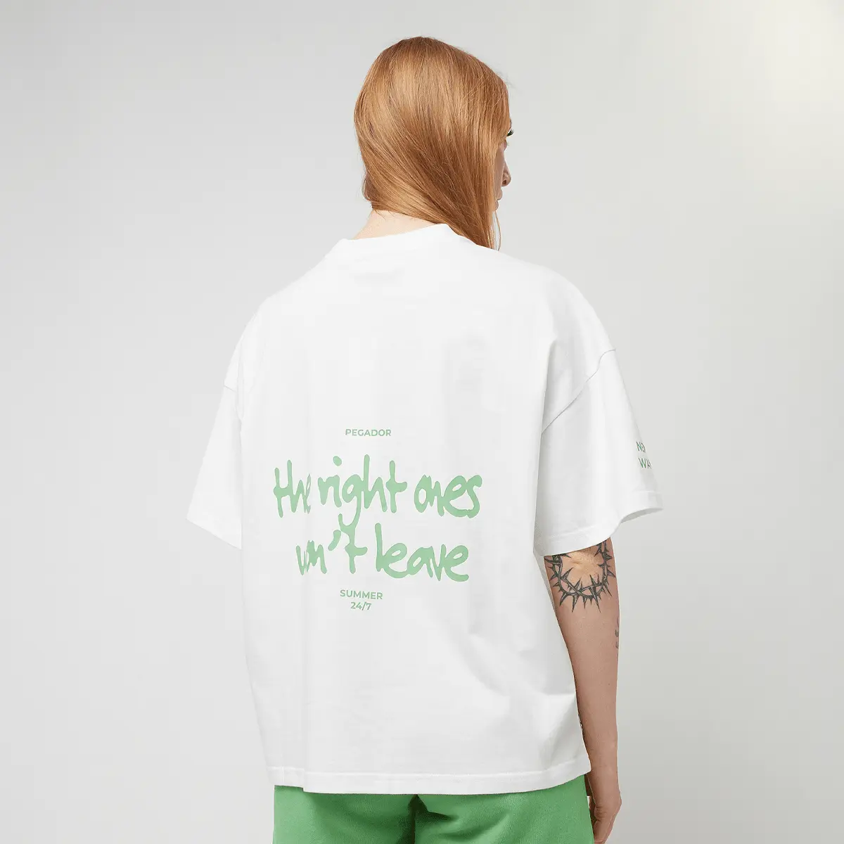 

Футболка Pegador Aleja Heavy Oversized Tee, белый/белый