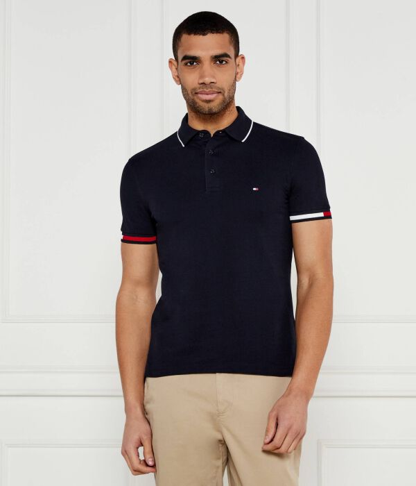 

Рубашка поло Slim fit Tommy Hilfiger, синий