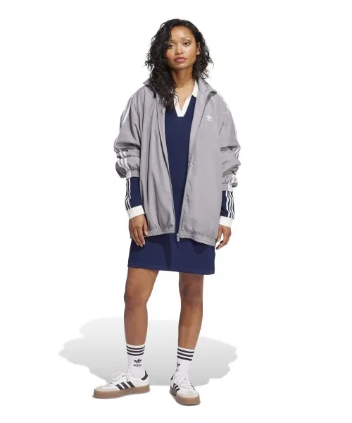 Женское трикотажное платье-поло adidas Originals KRT68 тёмно-синее