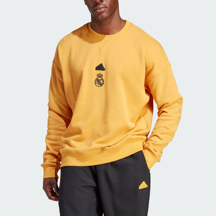 Толстовка Real Madrid мужская желтая Adidas, желтый — фото 2