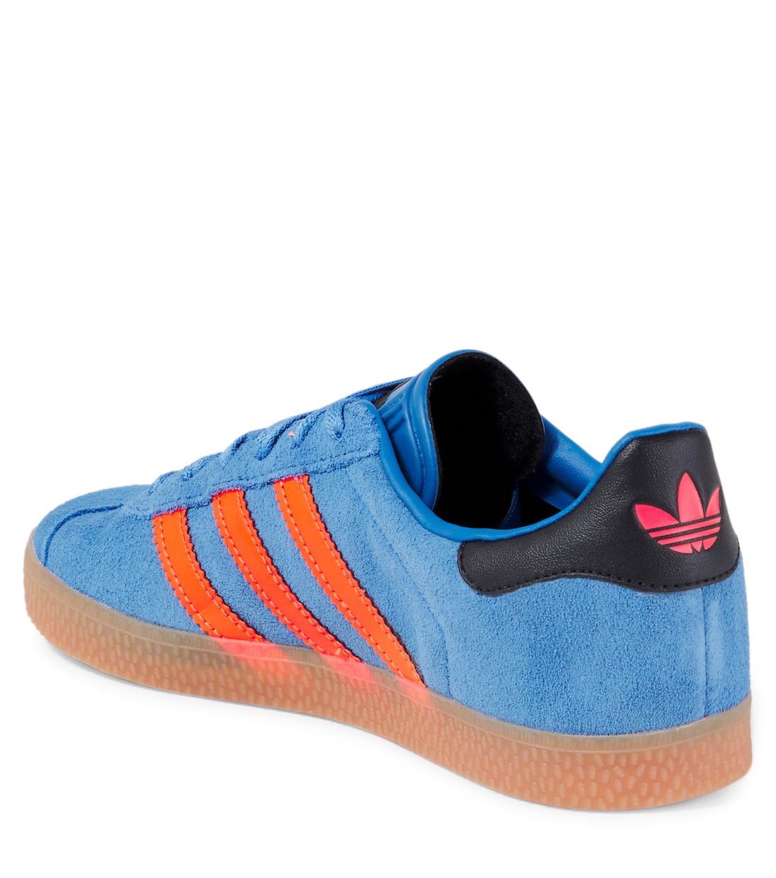 Gazelle замшевые кроссовки Adidas Originals Kids, Focus Blue/Solar Orange — фото 2