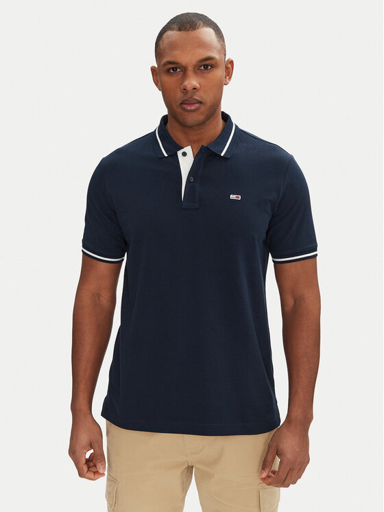 

Рубашка поло стандартный крой DM0DM20745 Tommy Jeans, синий