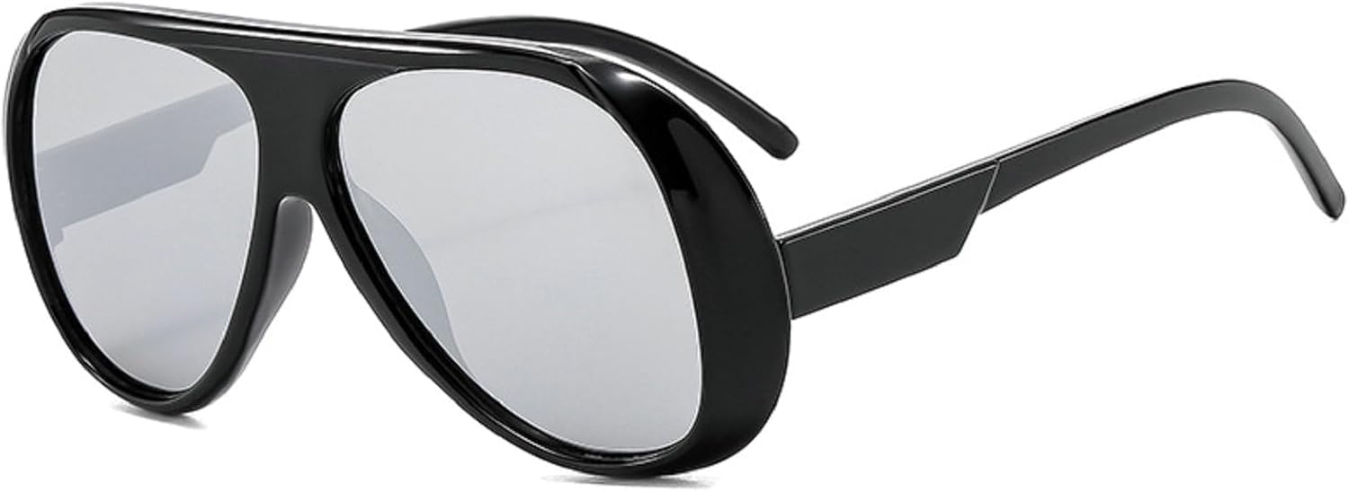 

Ретро-солнцезащитные очки большого размера для женщин, модные градиентные очки с защитой от УФ-излучения UV400 для мужчин, трендовые солнцезащитные очки Y08 Melrose, Black Silver