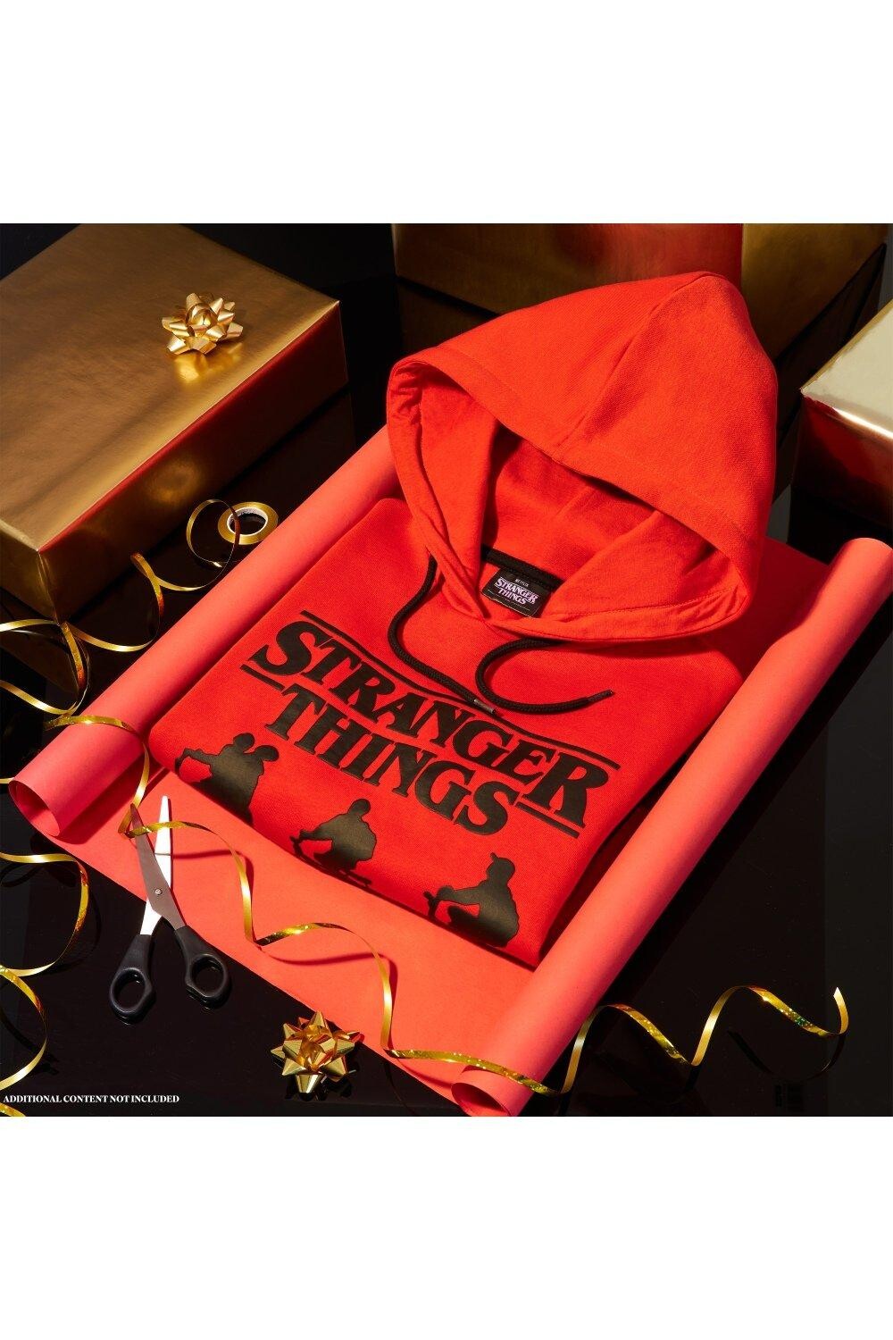

Укороченная толстовка с капюшоном Stranger Things, мультиколор