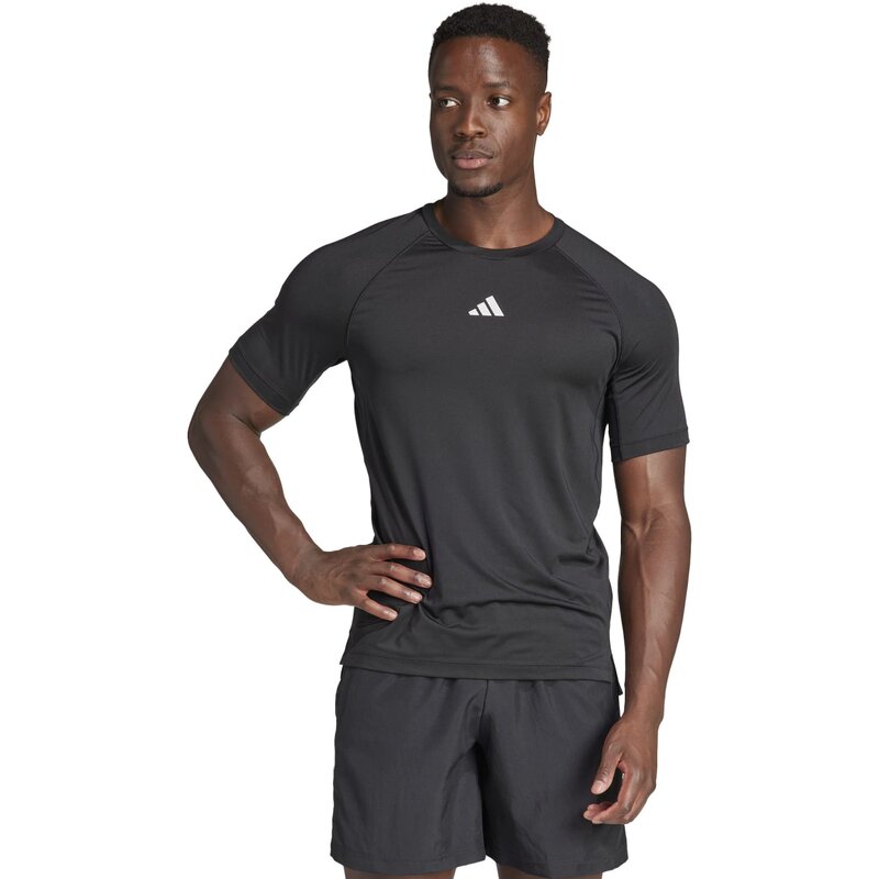 Футболка спортзал+тренировка Adidas, черный — фото 2