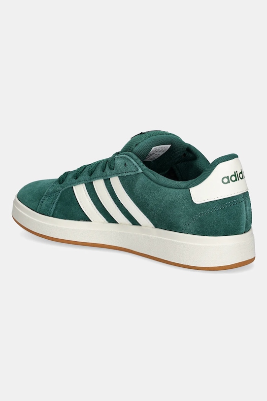 Замшевые кроссовки Grand Court 00s Adidas, зеленый — фото 3