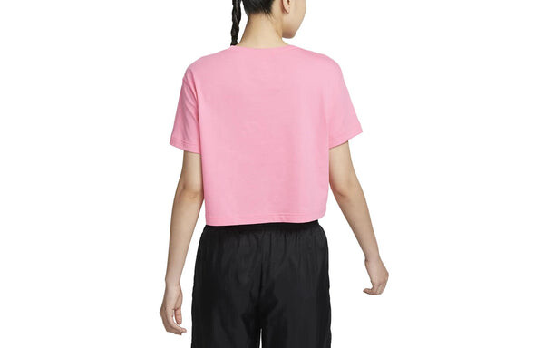 Футболка (WMNS) Nike Short Sleeve T-Shirt 'Pink', розовый — фото 2