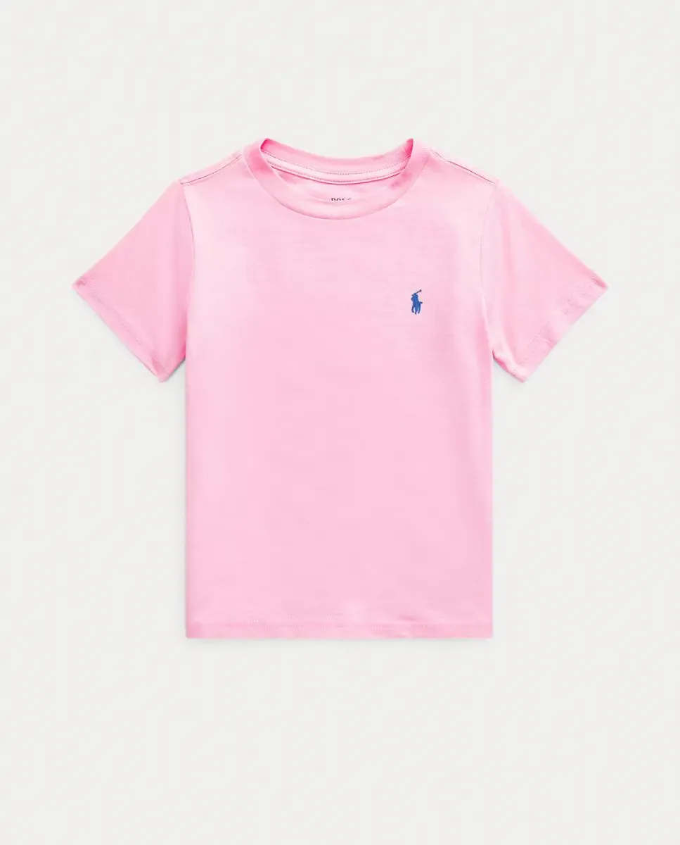 Polo Ralph Lauren Детская футболка розового цвета с логотипом