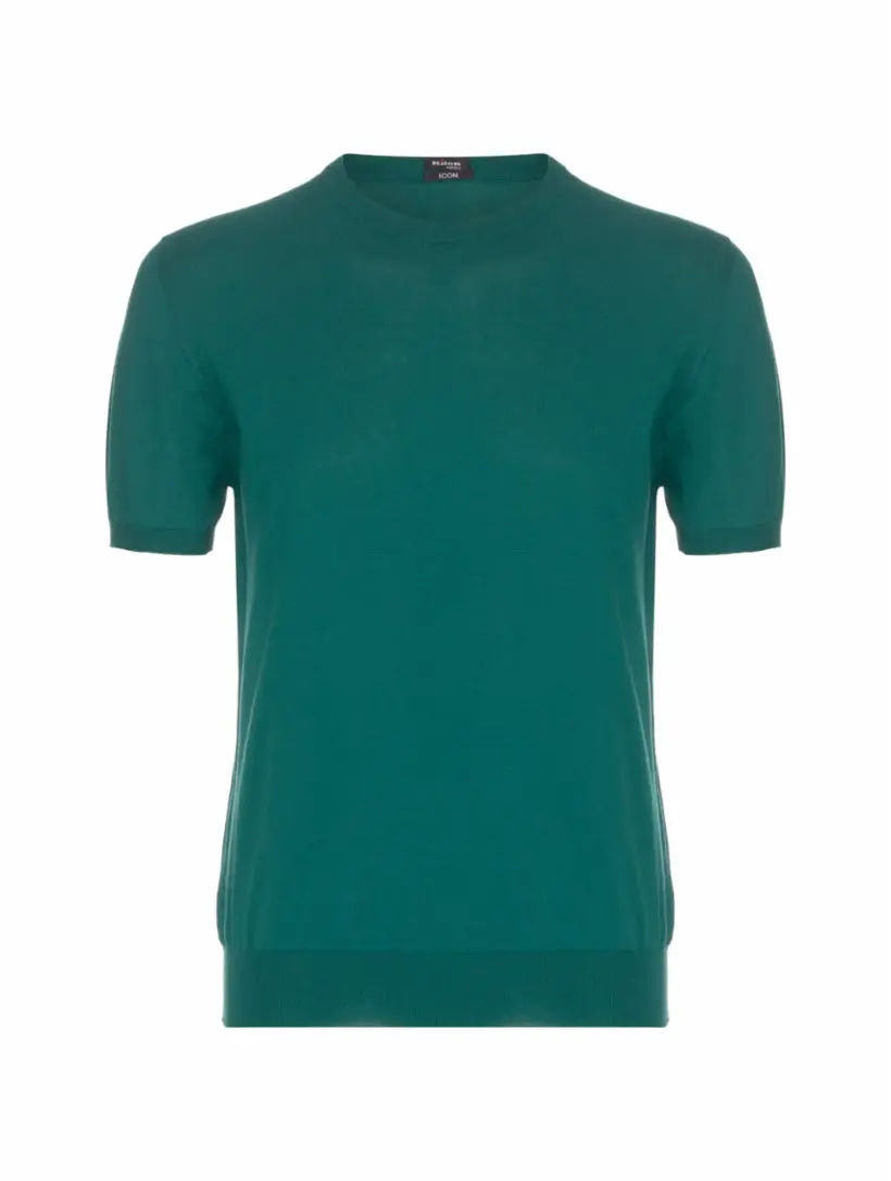 

Хлопковая футболка Kiton, зелёный