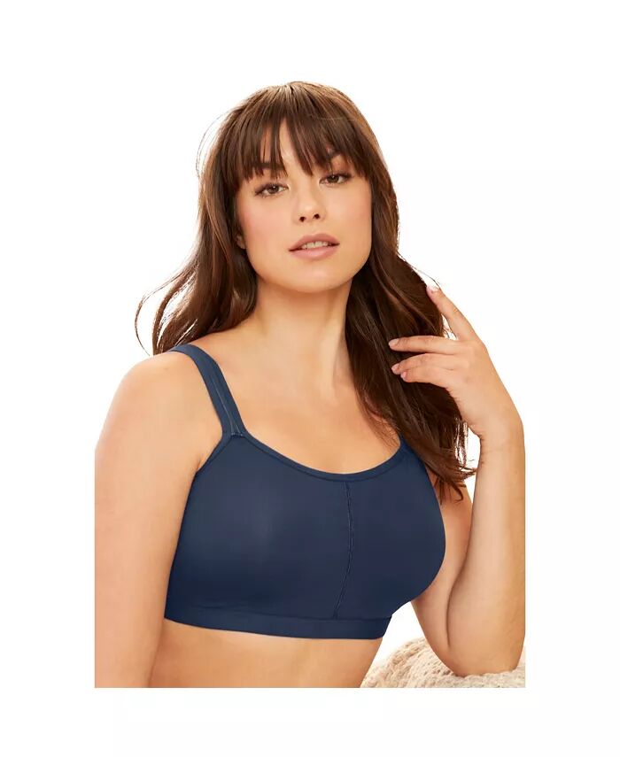 

Женский бюстгальтер Comfort Zone Wireless Bra большого размера Comfort Choice, синий