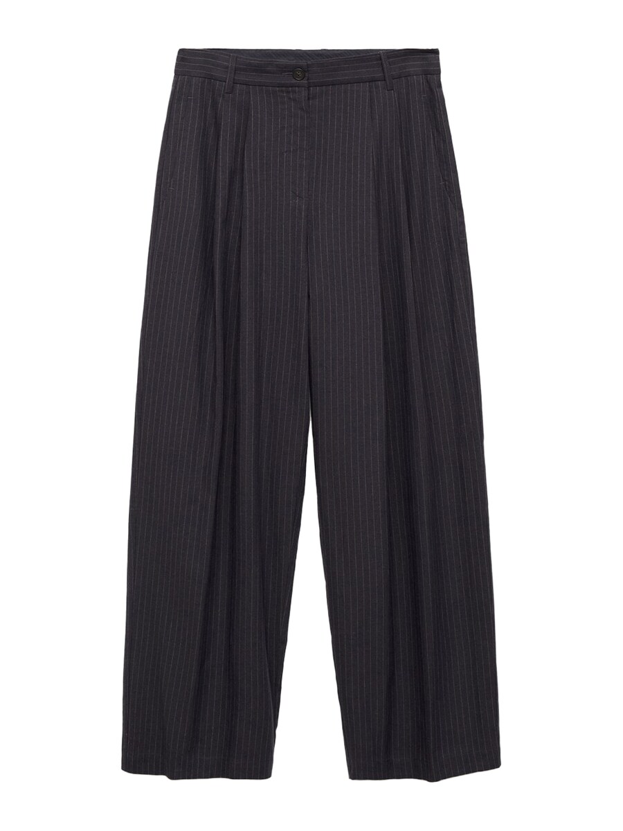 

Широкие брюки со складками спереди MANGO BALI, цвет Navy/Smoke blue