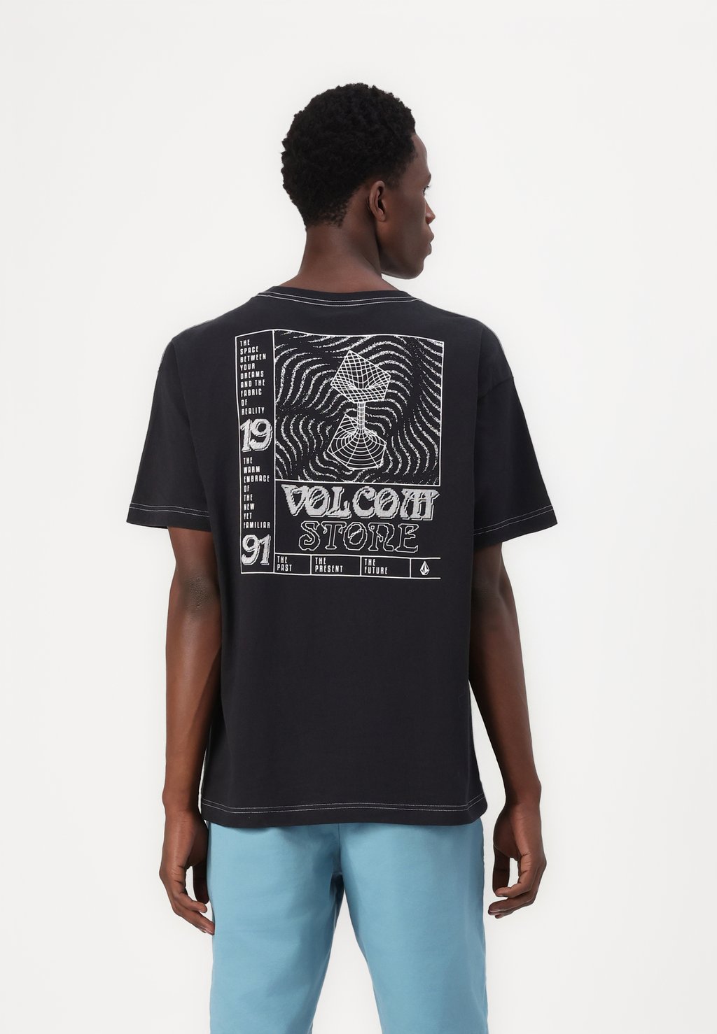 

Футболка с принтом TIMEWAVE Volcom, черный