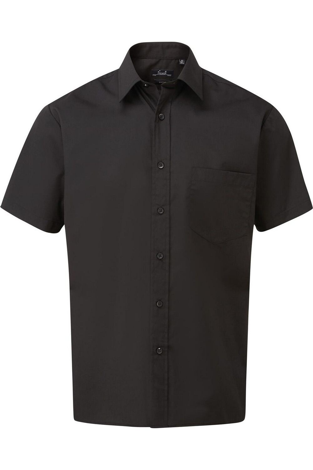 

Рубашка Premier Poplin с коротким рукавом, черный