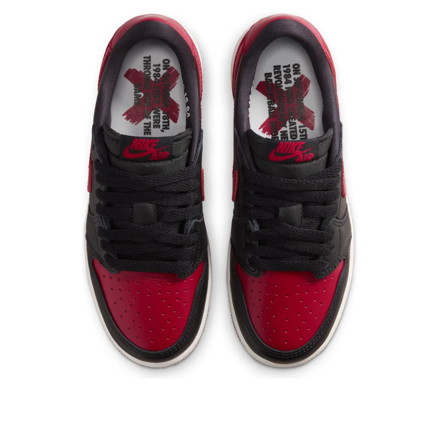 Кроссовки Air Jordan 1 Retro Low OG 'Banned' IW6277-001, красный — фото 3