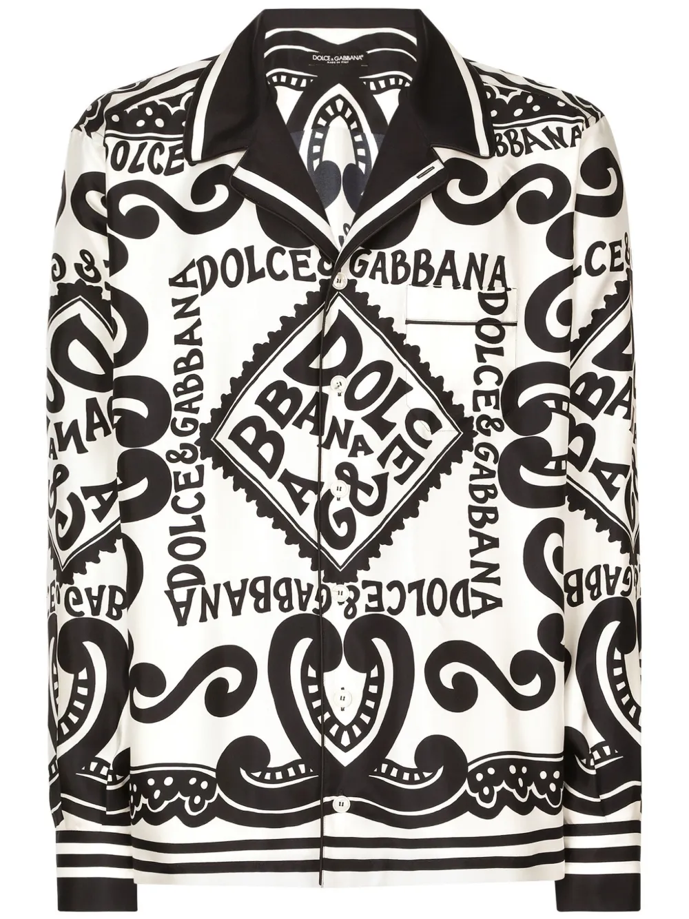 

Рубашка с принтом DOLCE & GABBANA, белый