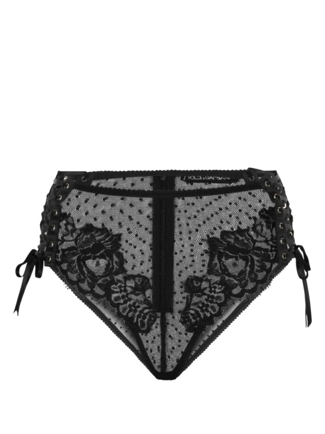 

Dolce & Gabbana трусы-брифы с кружевом, черный