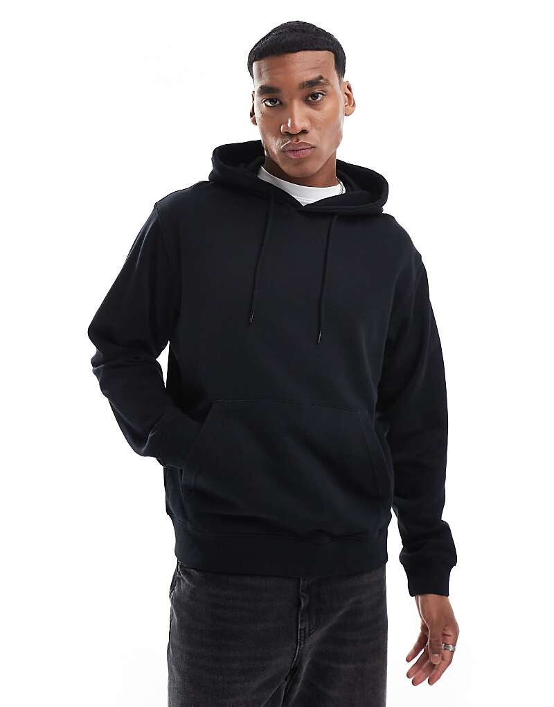 

Черная толстовка оверсайз Jack & Jones