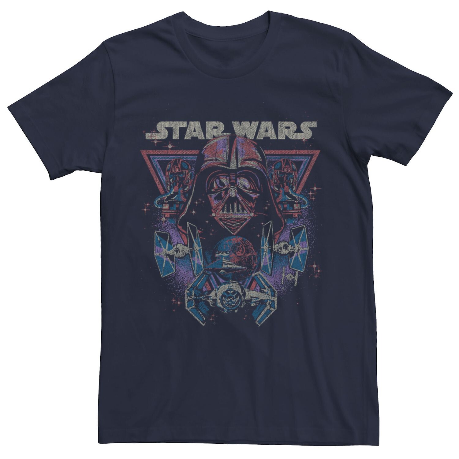 

Мужская футболка Darth Vader Tie Fighters Dark Side Star Wars, синий