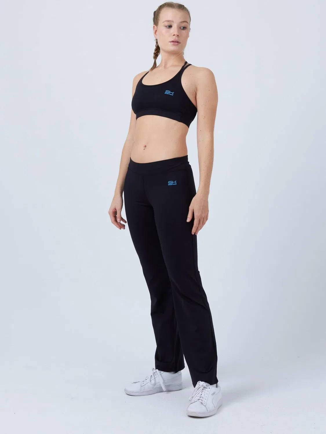 Спортивные брюки Sportkind с широкими штанинами модель Jazzpants Regular, черного цвета