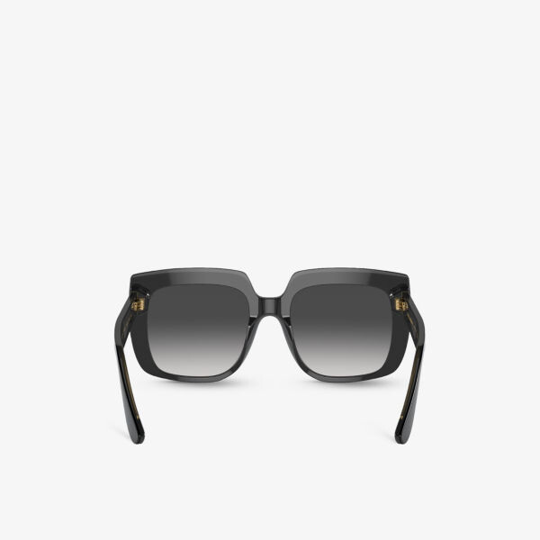 Солнцезащитные очки DG4414 в квадратной оправе из ацетата ацетата Dolce & Gabbana, черный — фото 4