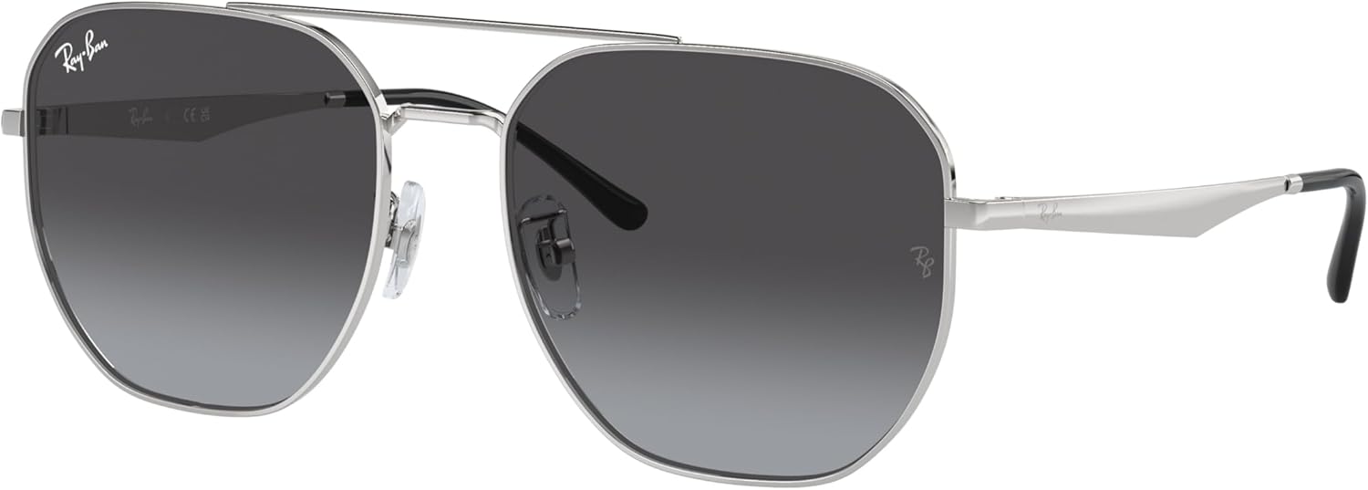 

Комплект солнцезащитных очков Ray-Ban RB3724D: модель RB 3724 D 003/8G, серебристо-серый градиент, поликарбонатный ремешок стандартного размера и универсальный противоскользящий силиконовый ремешок, Silver