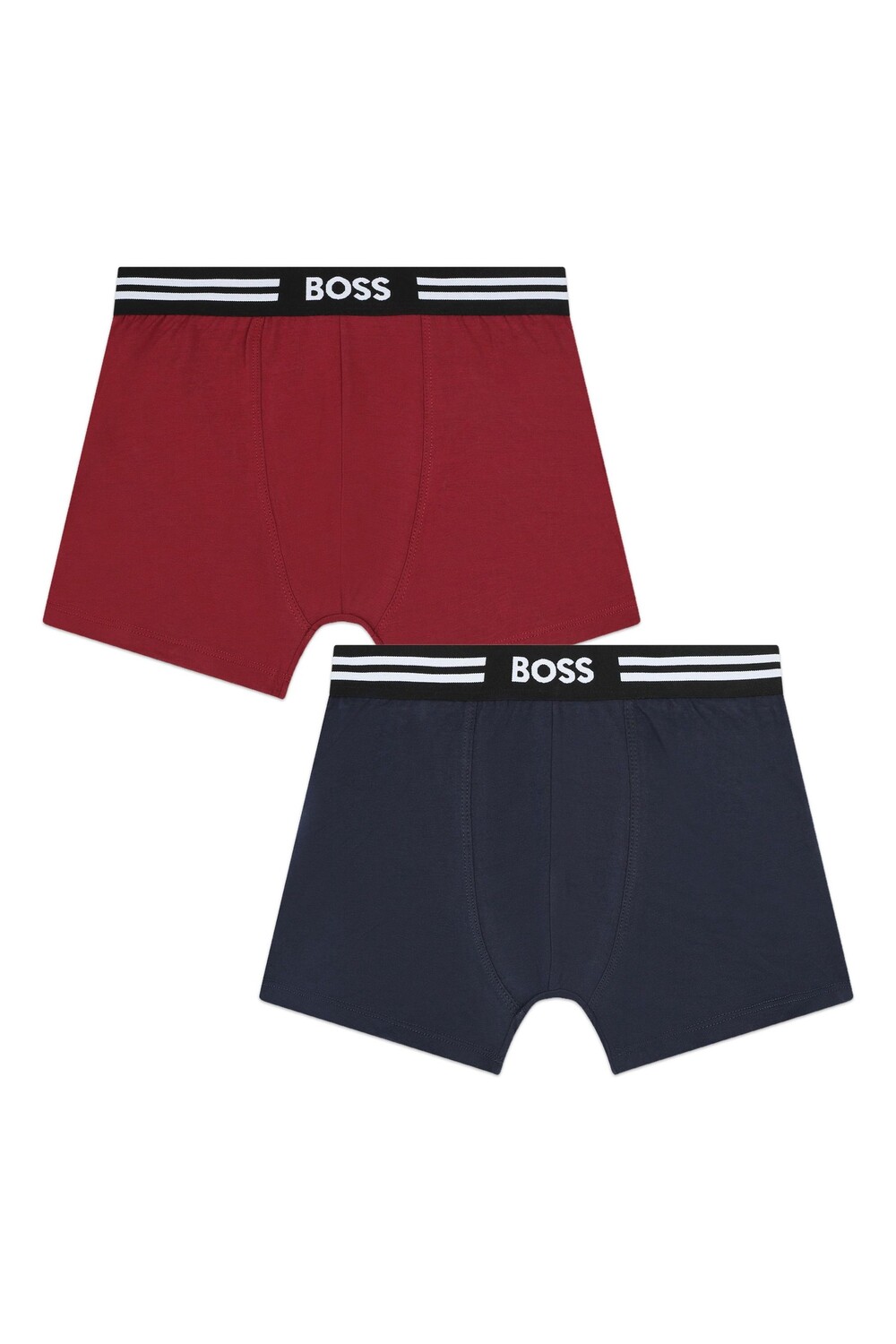 

Трусы боксеры с логотипом, 3 шт в упаковке Boss, синий/красный