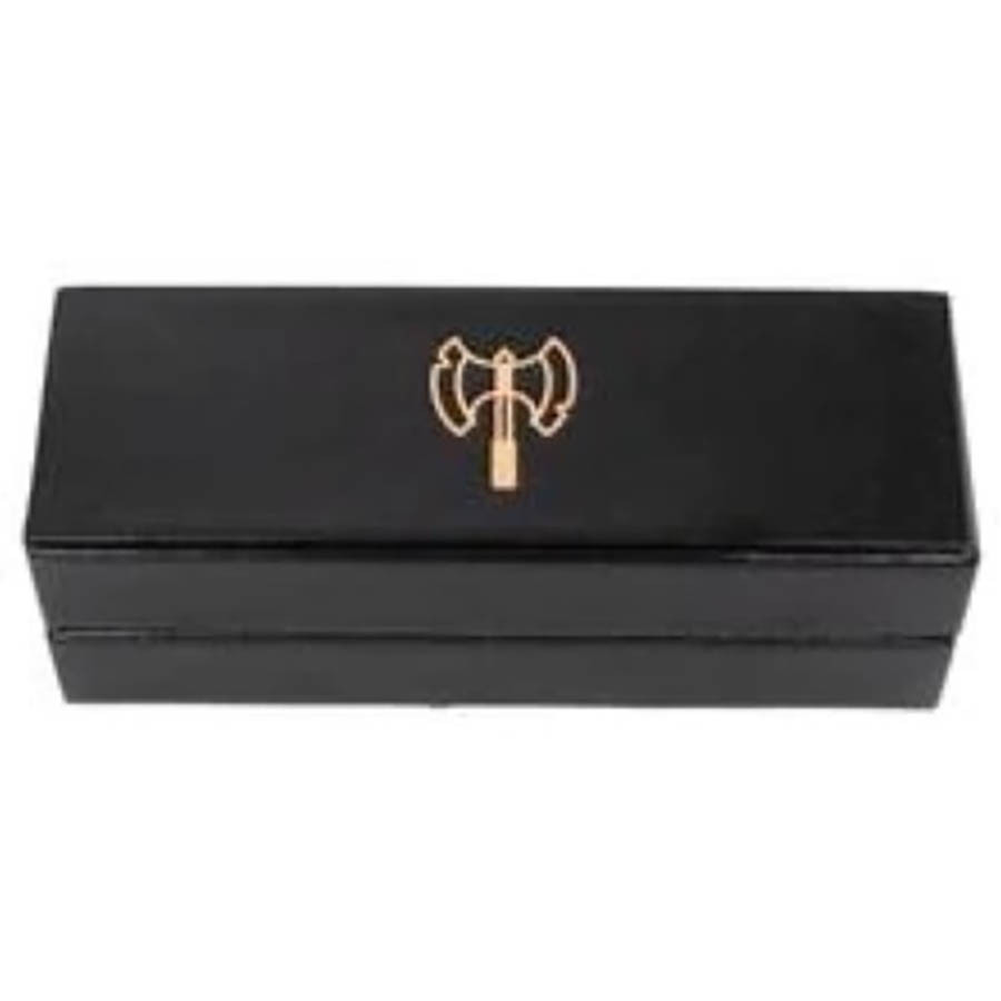 

Аксессуары Role 4 Initiative R4I Faux Leather Dice Box w/ Tray: Gold Foil Barbarian Logo