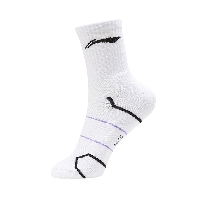 

ЛиНинг Носки Экипажные Унисекс 1 Пара, Белый Черный