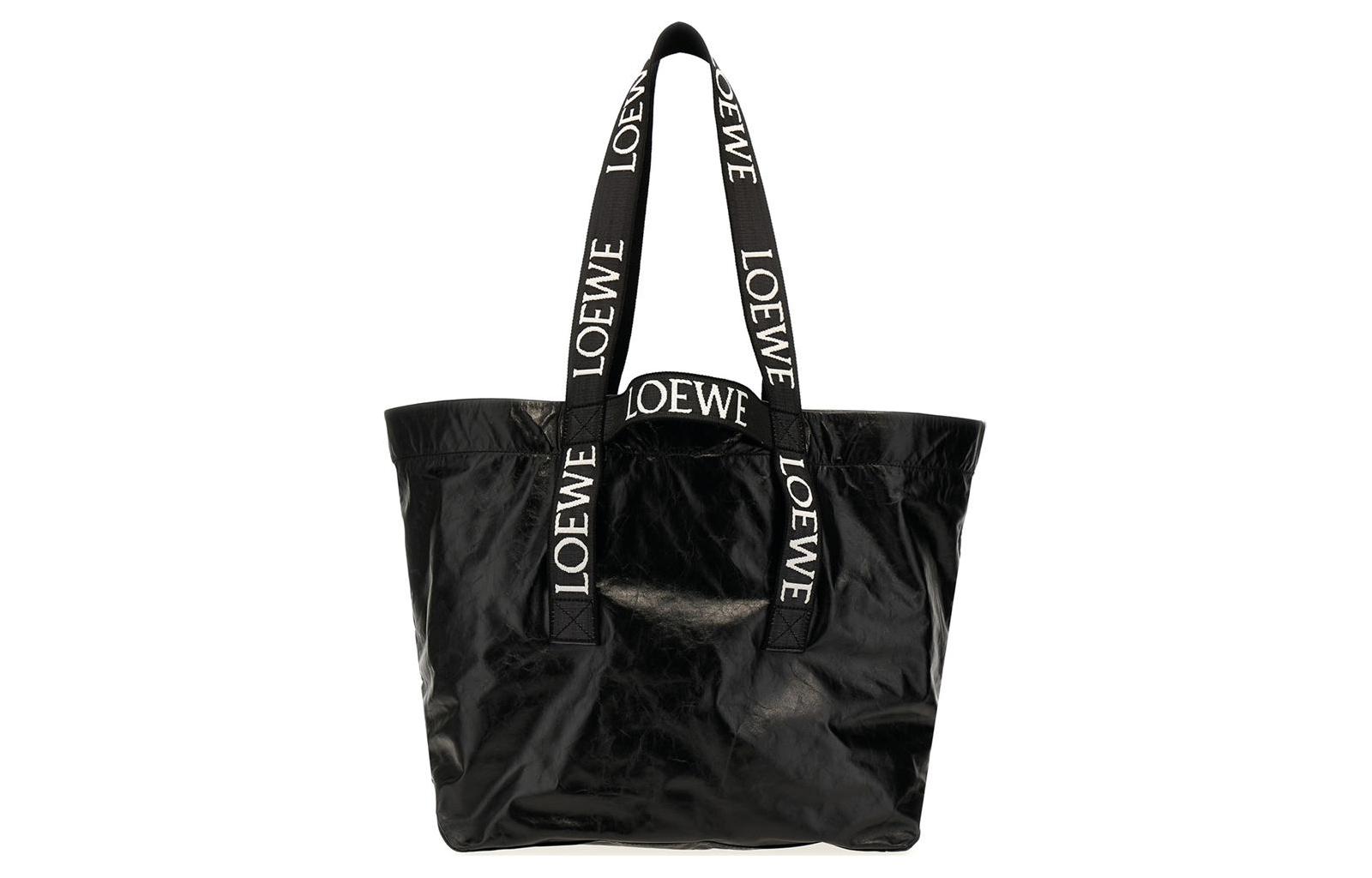 

LOEWE Кожаная сумка-шоппер унисекс черная
