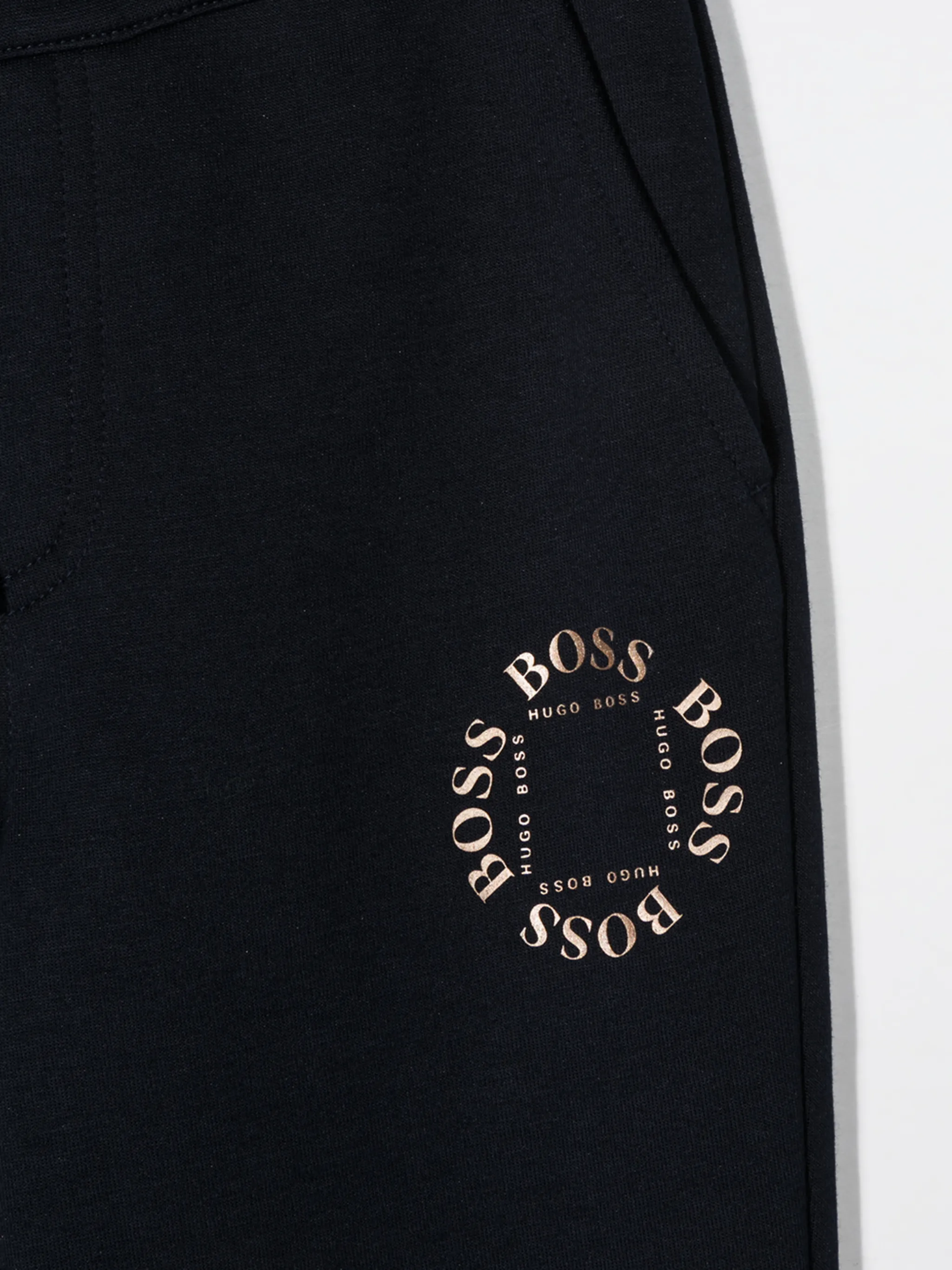Спортивные брюки с логотипом Boss Kidswear, синий — фото 3