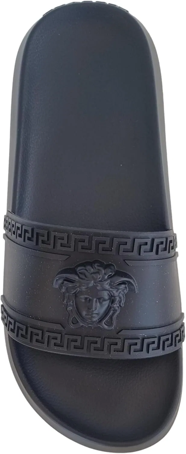 Резиновые сандалии Versace Medusa унисекс, артикул 1008733, черные