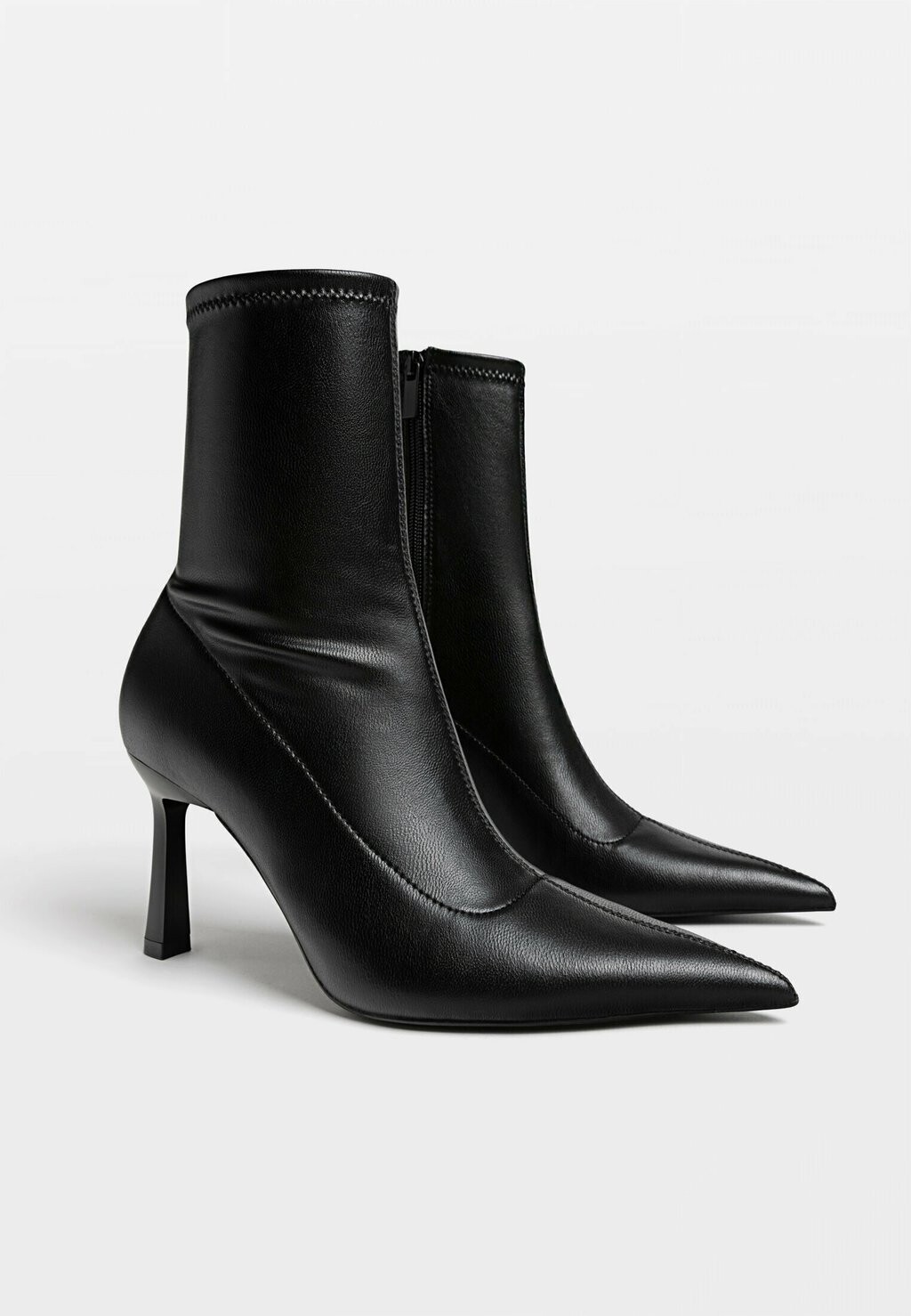 

Ботильоны на высоком каблуке STILETTO HEEL STRETCH Stradivarius, черный