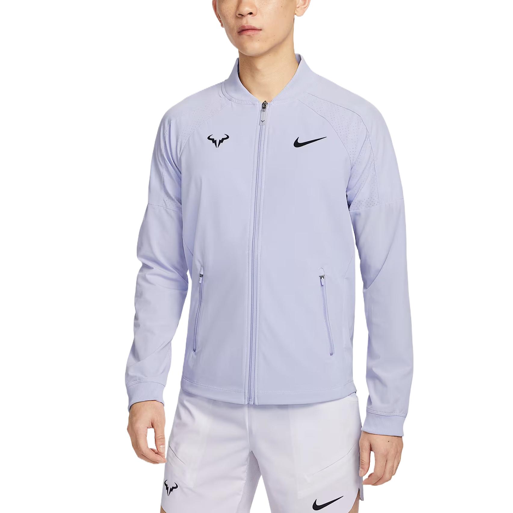 Nike Мужская куртка Dri FIT Rafa светло-фиолетового цвета, Light Purple — фото 2