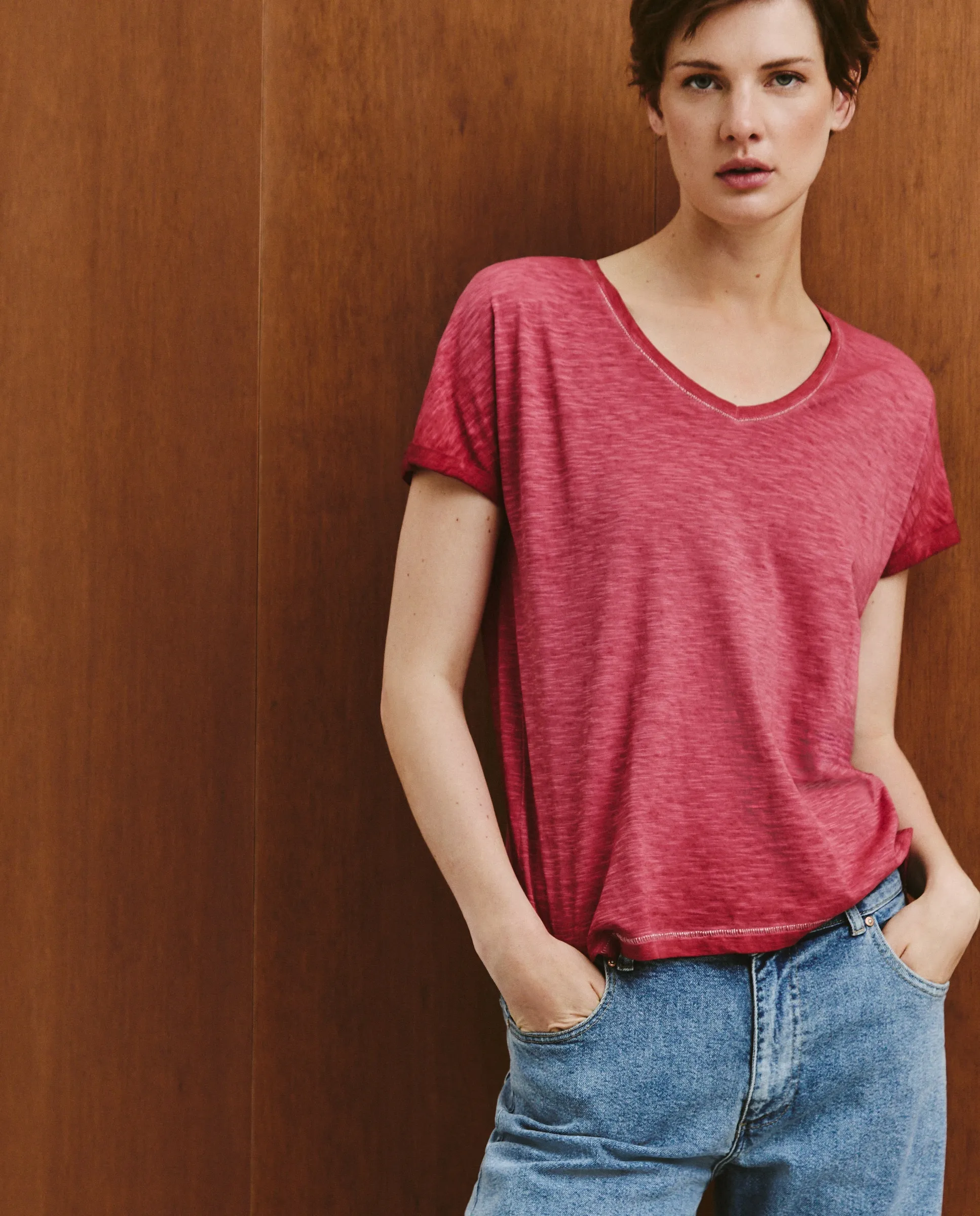 

Женская футболка с коротким рукавом красивый краситель Southern Cotton, серый