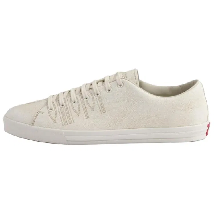 Кроссовки кожаные PRADA White