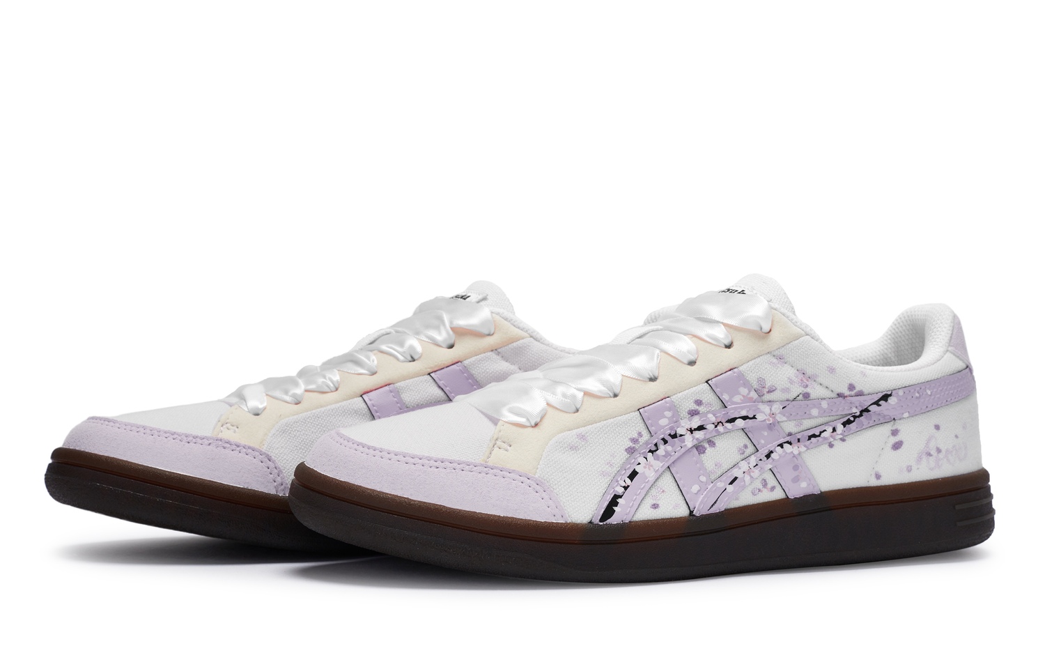Onitsuka Tiger Advanti Кроссовки для скейтбординга Унисекс Лоу-топ Фиолетово-белые, цвет White Purple — фото 4