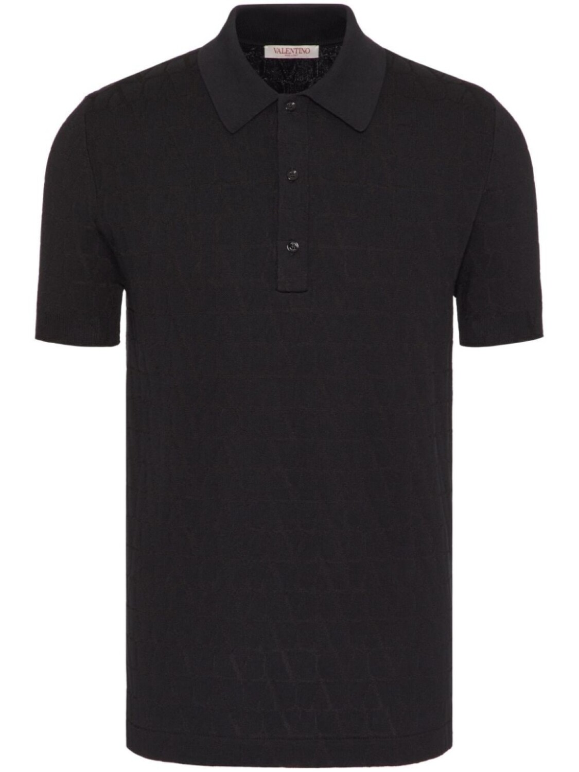 

Valentino Garavani рубашка поло с логотипом VLogo Signature, черный