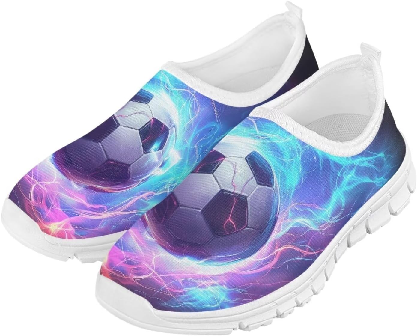 

Повседневные слипоны для улицы, легкие и удобные кроссовки для тенниса для мальчиков и девочек, эластичная мягкая обувь для ходьбы и тренировок, размер US 11-15, белая подошва Vuriqeby