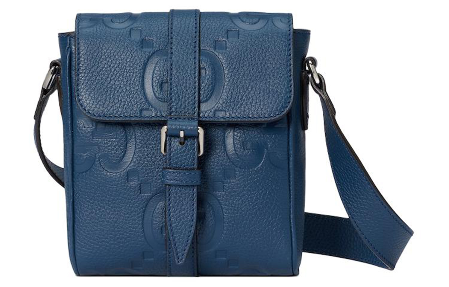 

Кожаная сумка-мессенджер, наплечная сумка, кроссбоди Trumpets Men's Blue GUCCI