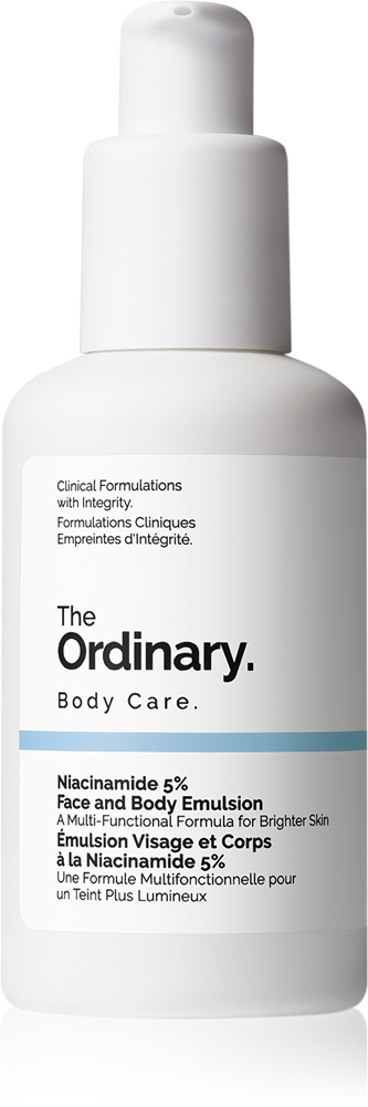 

Ниацинамид 5% эмульсия для лица и тела, легкая текстура увлажняющей эмульсии для осветления темных пятен The Ordinary, veidui ir kūnui 100 мл