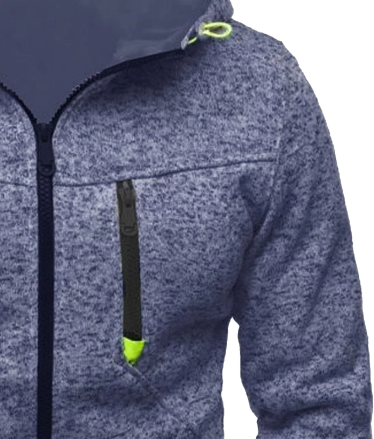 Мужская худи с молнией slim fit — фото 3