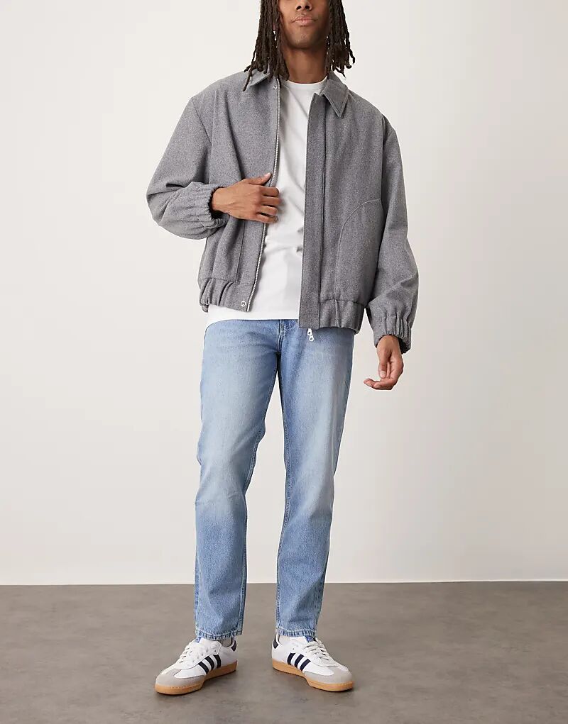 

Прямые джинсы Mango Lori из хлопка светло-голубого цвета