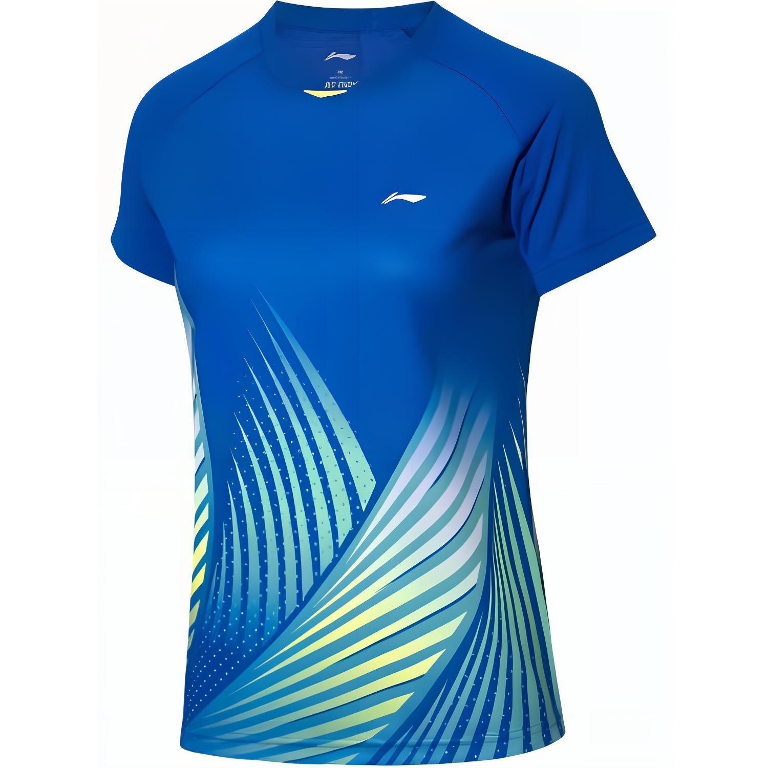 

Футболка LiNing Badminton Series женская, кристально-голубая