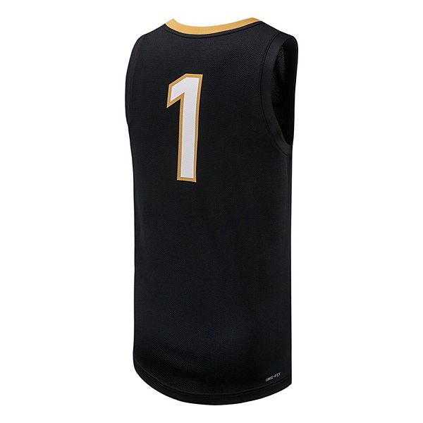 Мужская баскетбольная майка Vanderbilt Commodores #1 черная Nike — фото 4
