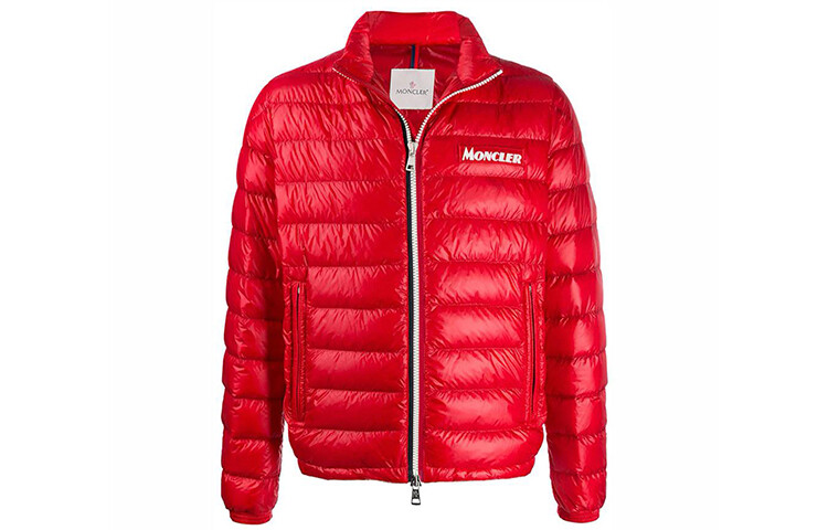 

Пуховик мужской красный Moncler