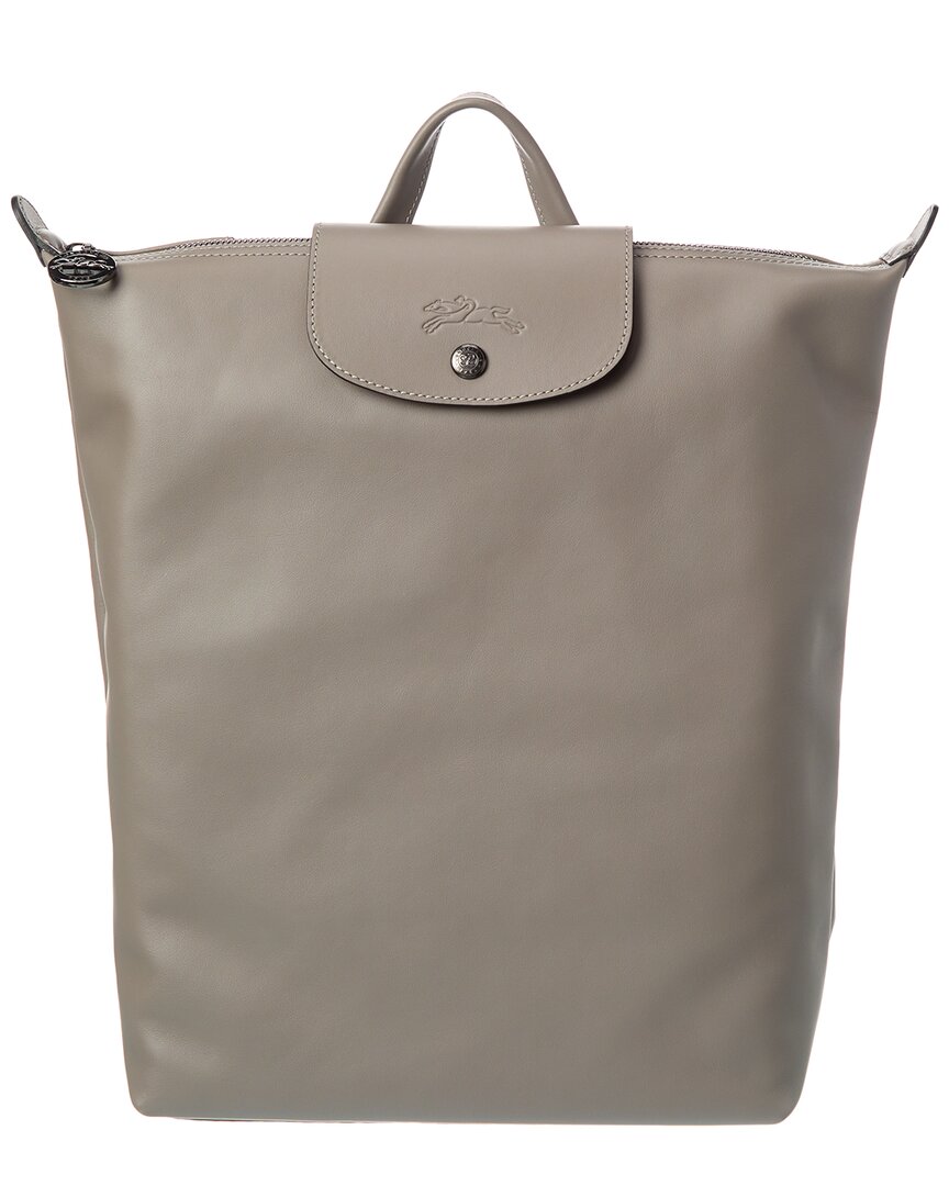 

Longchamp Le Pliage Xtra M Кожаный рюкзак, серый
