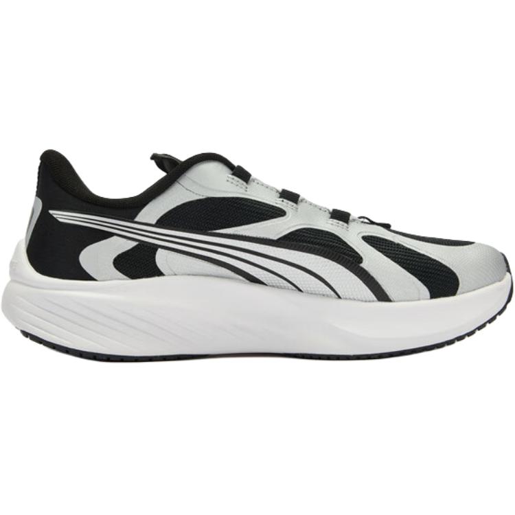 Pounce Lite низкие детские кроссовки для бега silver black unisex PUMA, серебряный черный — фото 2
